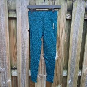 Gymshark Adapt Animal Turquoise Blue Leggings